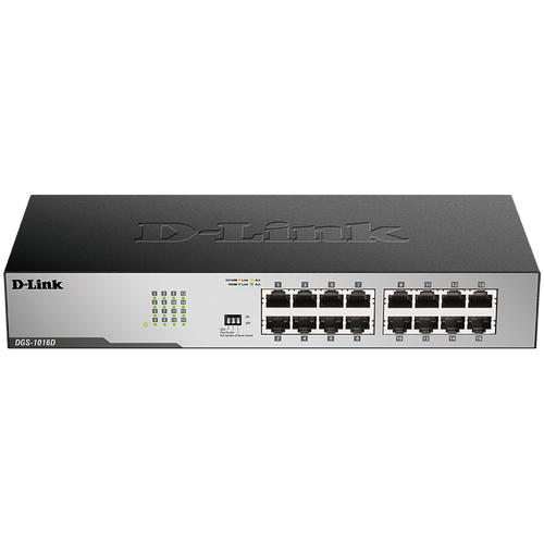 D-LINK Switch 16 x 1000/100/10Mbps, Niezarządzalny