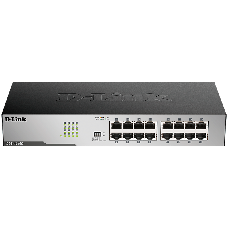 D-LINK Switch 16 x 1000/100/10Mbps, Niezarządzalny-1