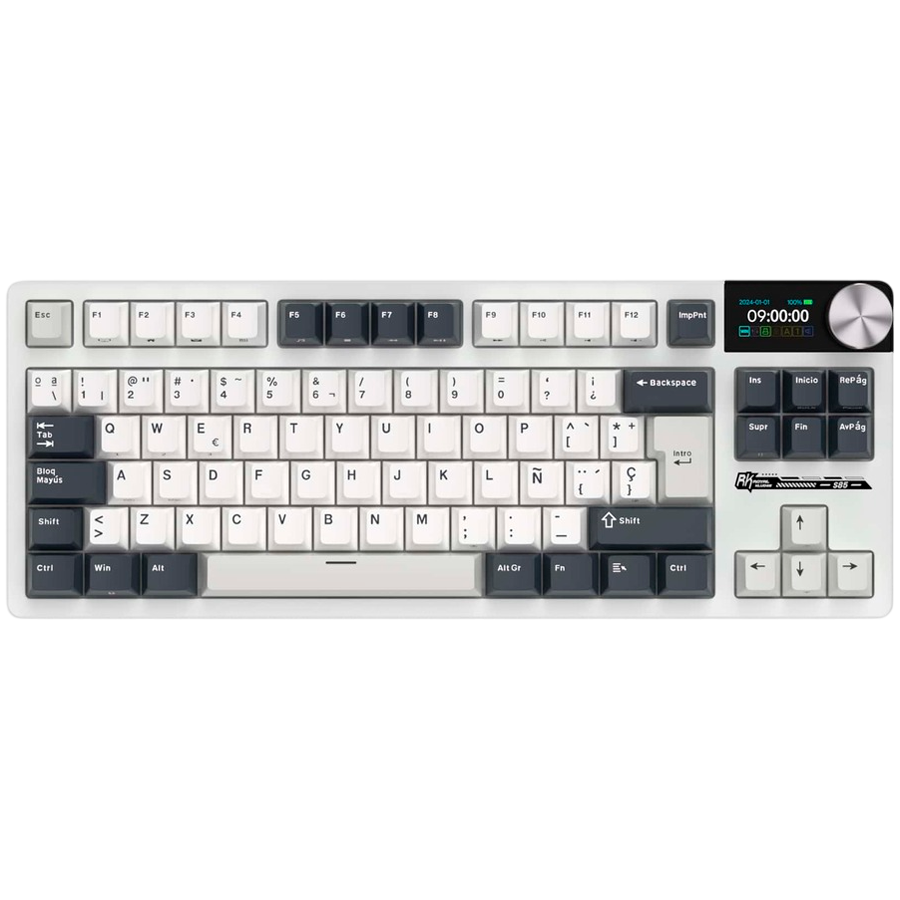 ROYAL KLUDGE RK S85 White Night Gaming Keyboard Beige switch-1