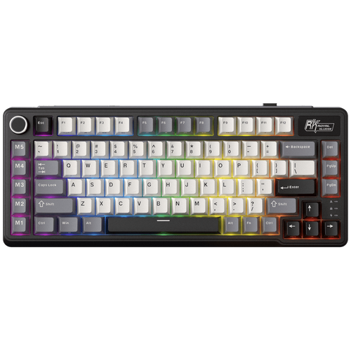 ROYAL KLUDGE RK L75 Knight Black Gaming Keyboard Beige switch