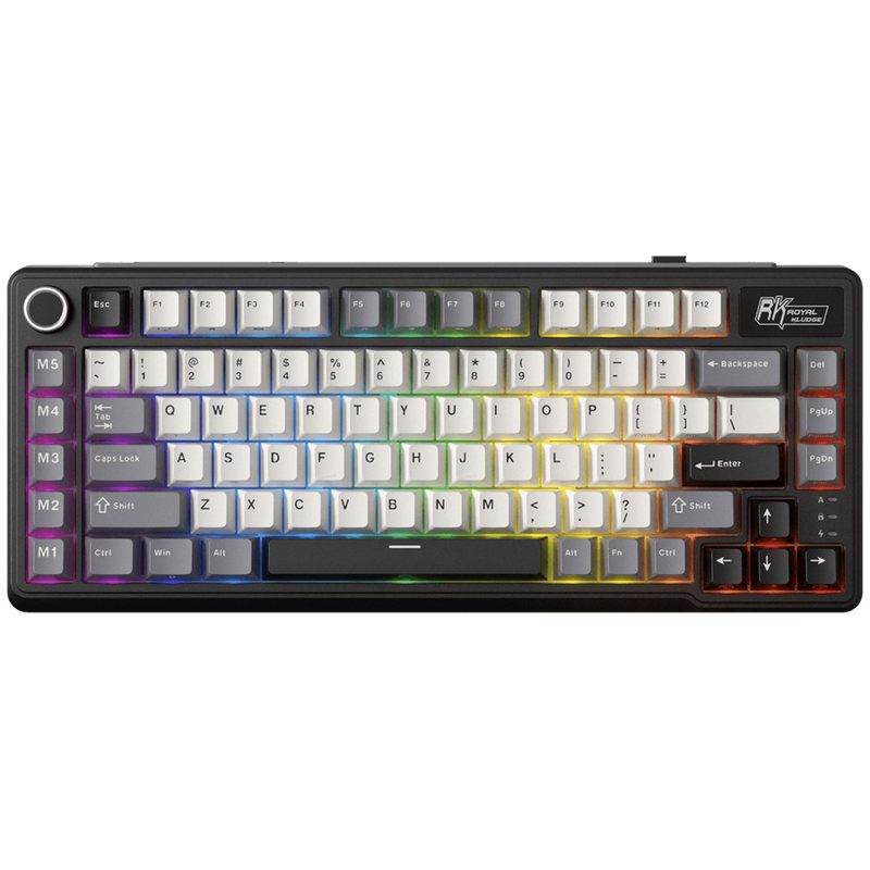 ROYAL KLUDGE RK L75 Knight Black Gaming Keyboard Beige switch-1