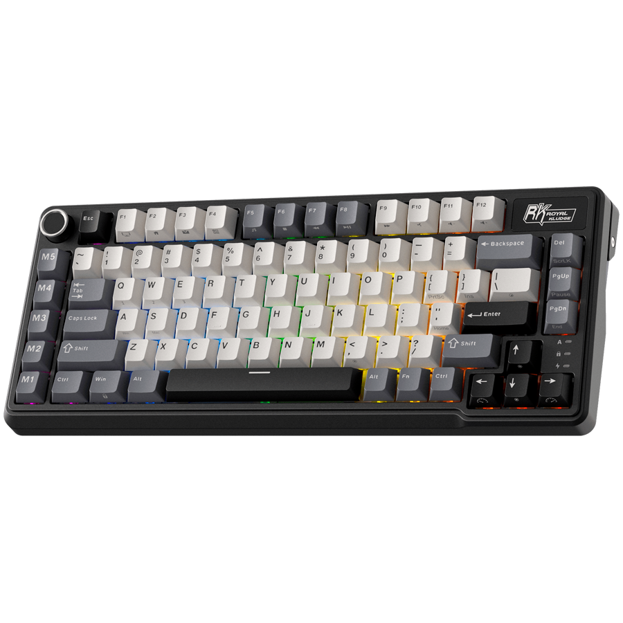 ROYAL KLUDGE RK L75 Knight Black Gaming Keyboard Beige switch-2