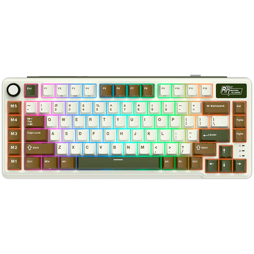 ROYAL KLUDGE RK L75 Palm Green Gaming Keyboard Beige switch