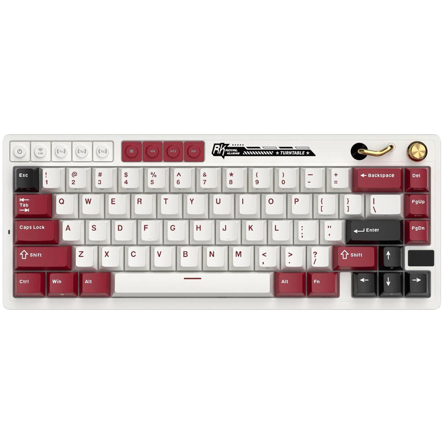 ROYAL KLUDGE RK M65 Famicom Gaming Keyboard Cream switch-1