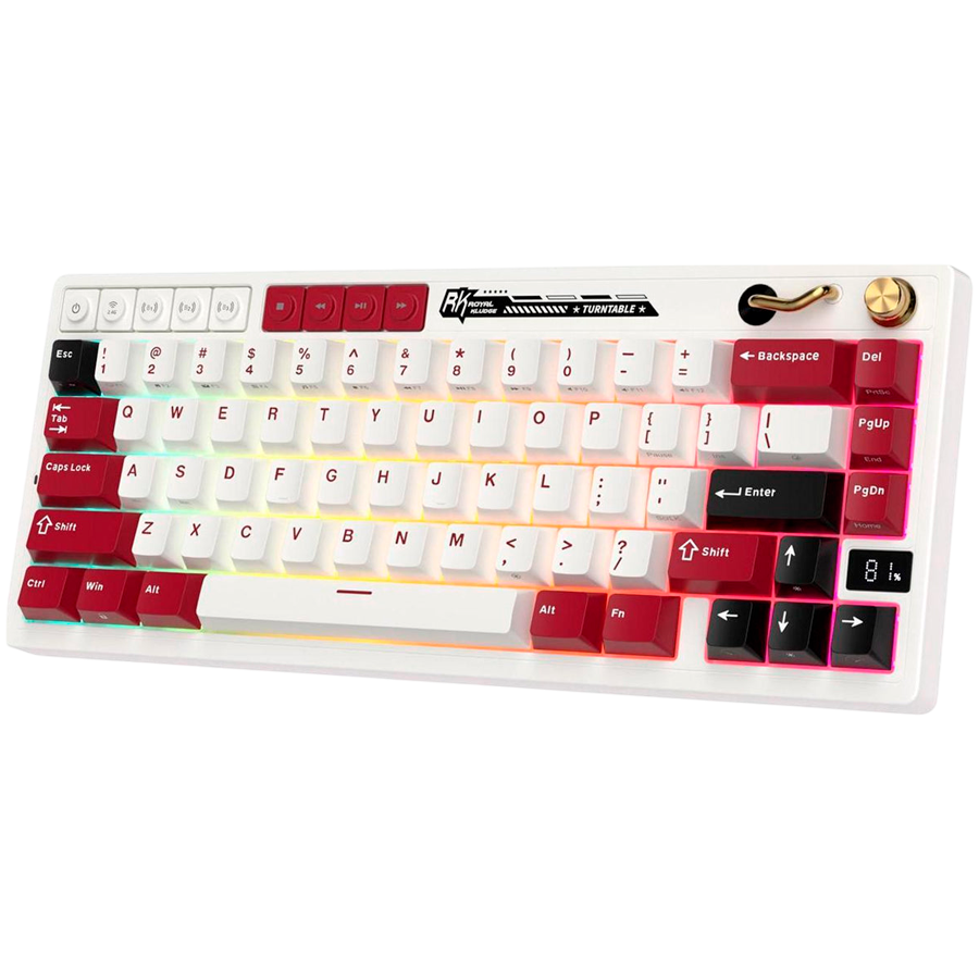 ROYAL KLUDGE RK M65 Famicom Gaming Keyboard Cream switch-2
