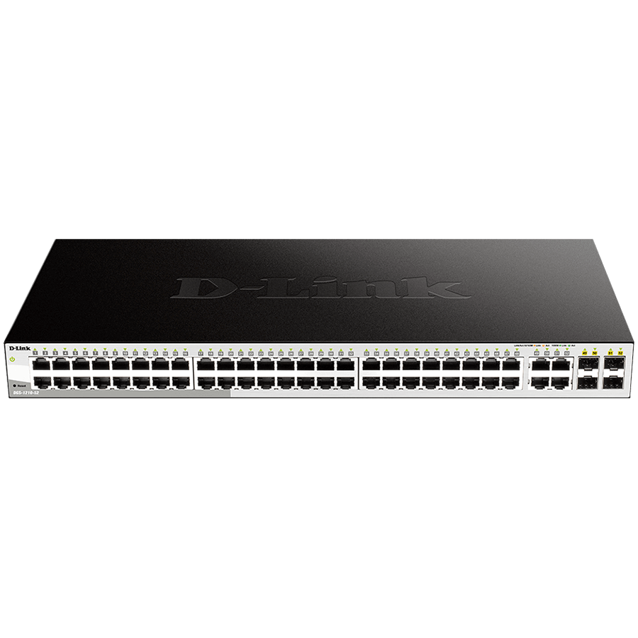 D-LINK 48 10/100/1000 Base-T port with 4 x 1000Base-T /SFP ports