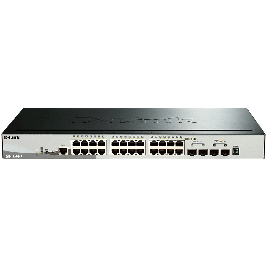 D-LINK 28-Port Gigabit Stackable Smart Managed Switch including 4 10G SFP+-1