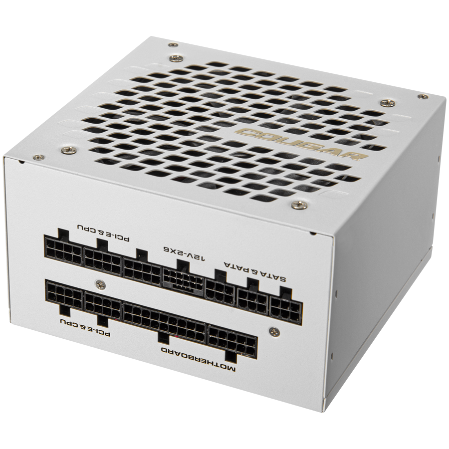 COUGAR GEXX2 1000 SNOW PSU,80 plus Gold, 1000W, Fully Modular, PCI-E 5.0 support, Color - WHITE
