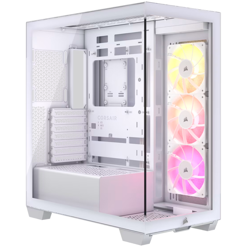 CORSAIR 3500X ARGB Mid-Tower PC Case - White-1