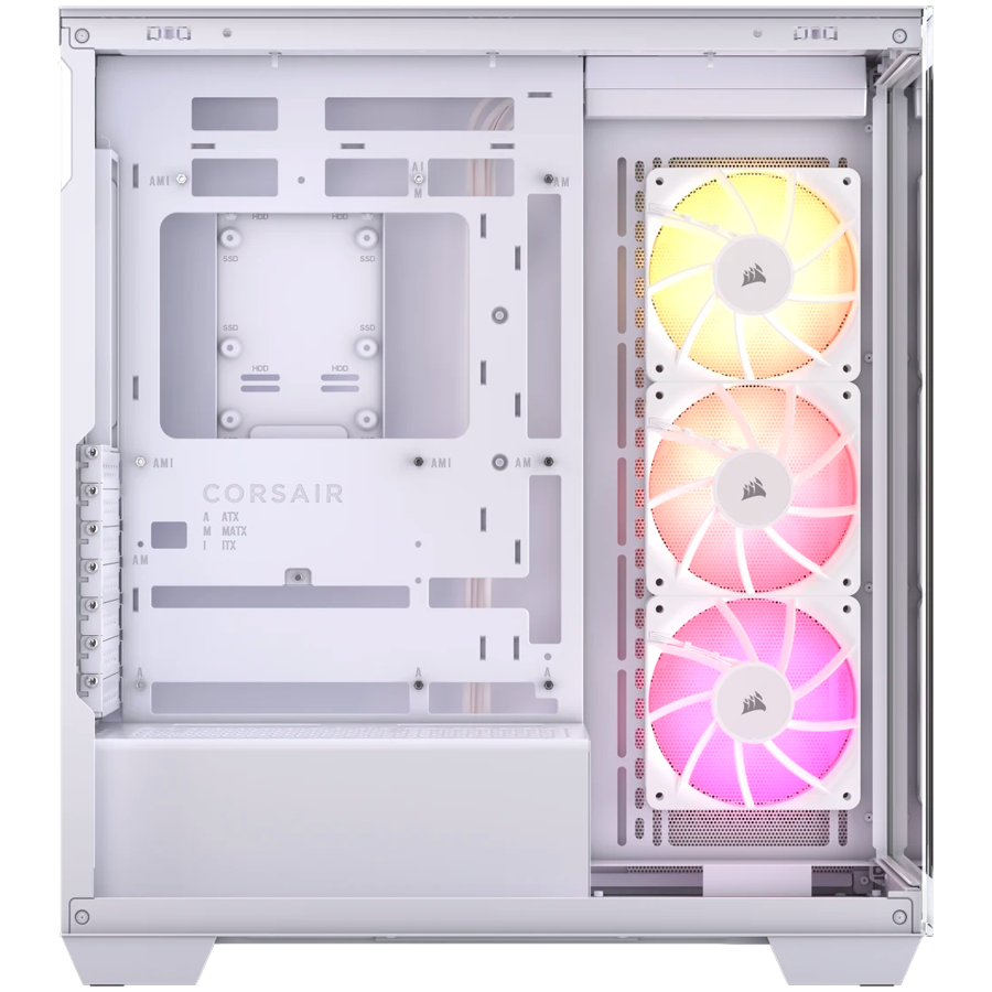 CORSAIR 3500X ARGB Mid-Tower PC Case - White-3