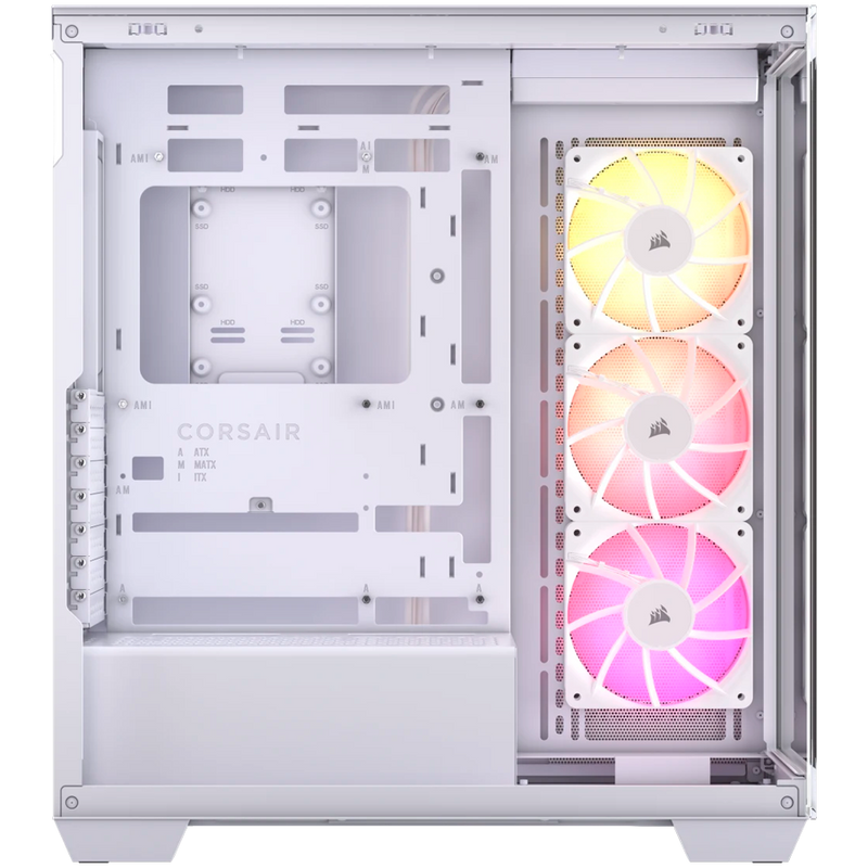 CORSAIR 3500X ARGB Mid-Tower PC Case - White-3