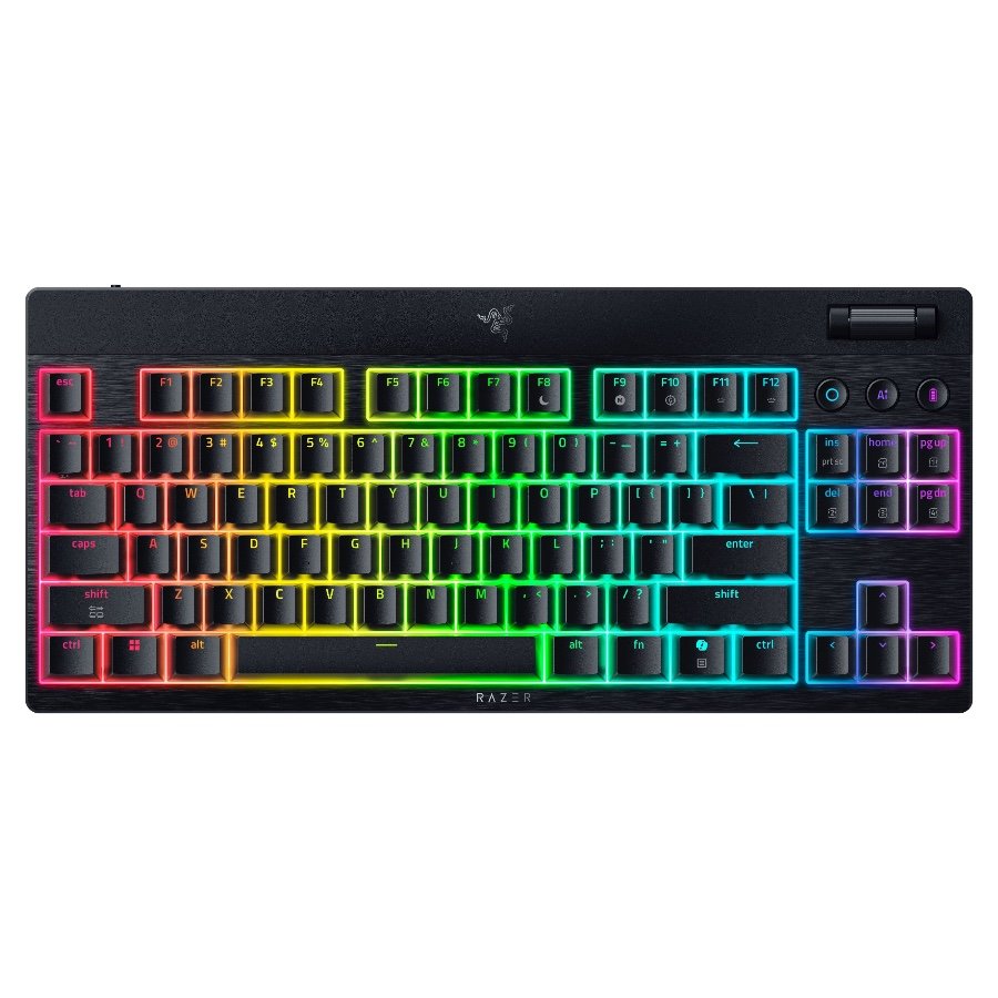 Razer BlackWidow V4 Low-profile Tenkeyless HyperSpeed (Green  Switch) - US Layout - Gaming Keyboard-1