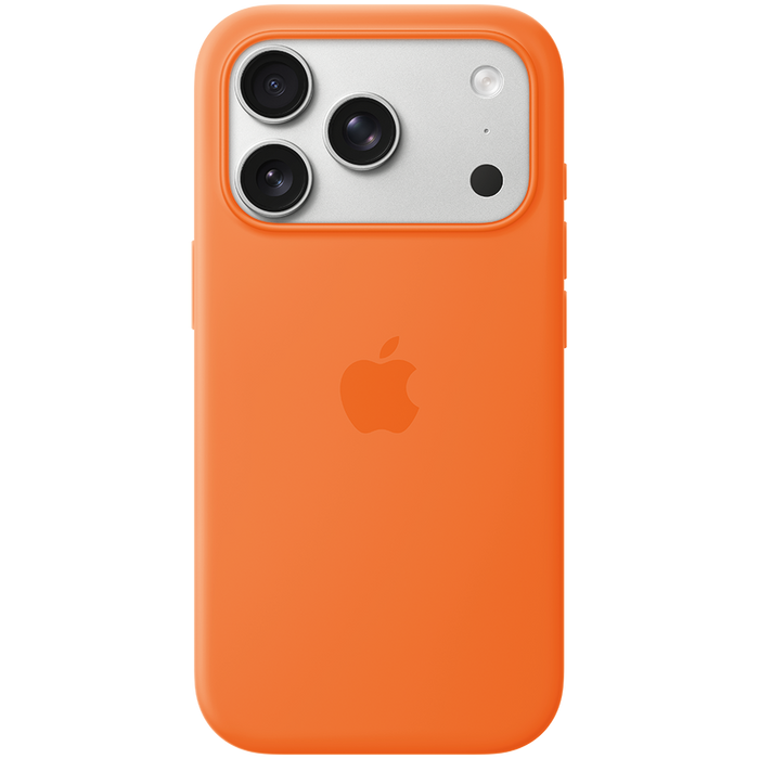 iPhone 17 Pro Silicone Case with MagSafe - Orange,Model A3559