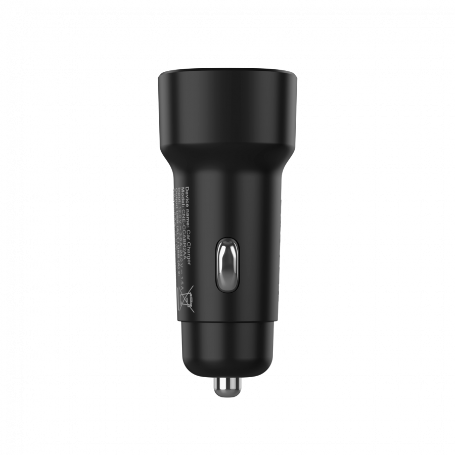 CANYON Ładowarka samochodowa OnDrive 24 24W 2xUSB-A czarna-4