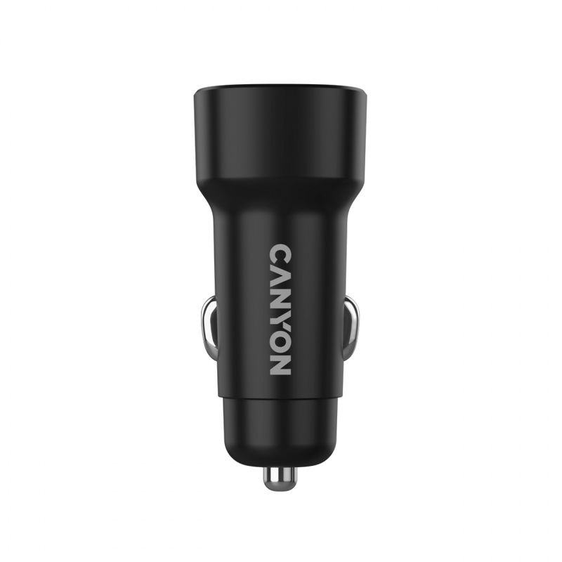 CANYON Ładowarka samochodowa OnDrive 24 24W 2xUSB-A czarna-5