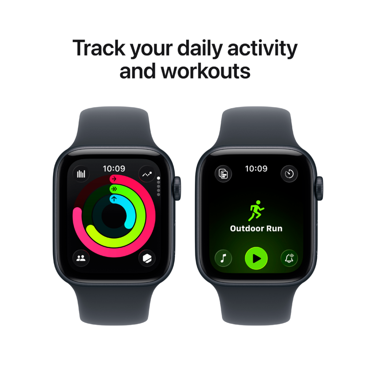 Apple Watch SE 3 GPS 44mm Midnight Aluminium Case with Midnight Sport Band - M/L,Model A3325
