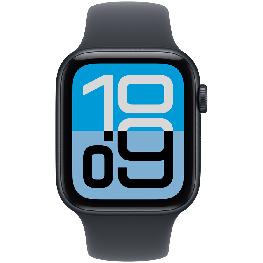 Apple Watch SE 3 GPS 44mm Midnight Aluminium Case with Midnight Sport Band - M/L,Model A3325