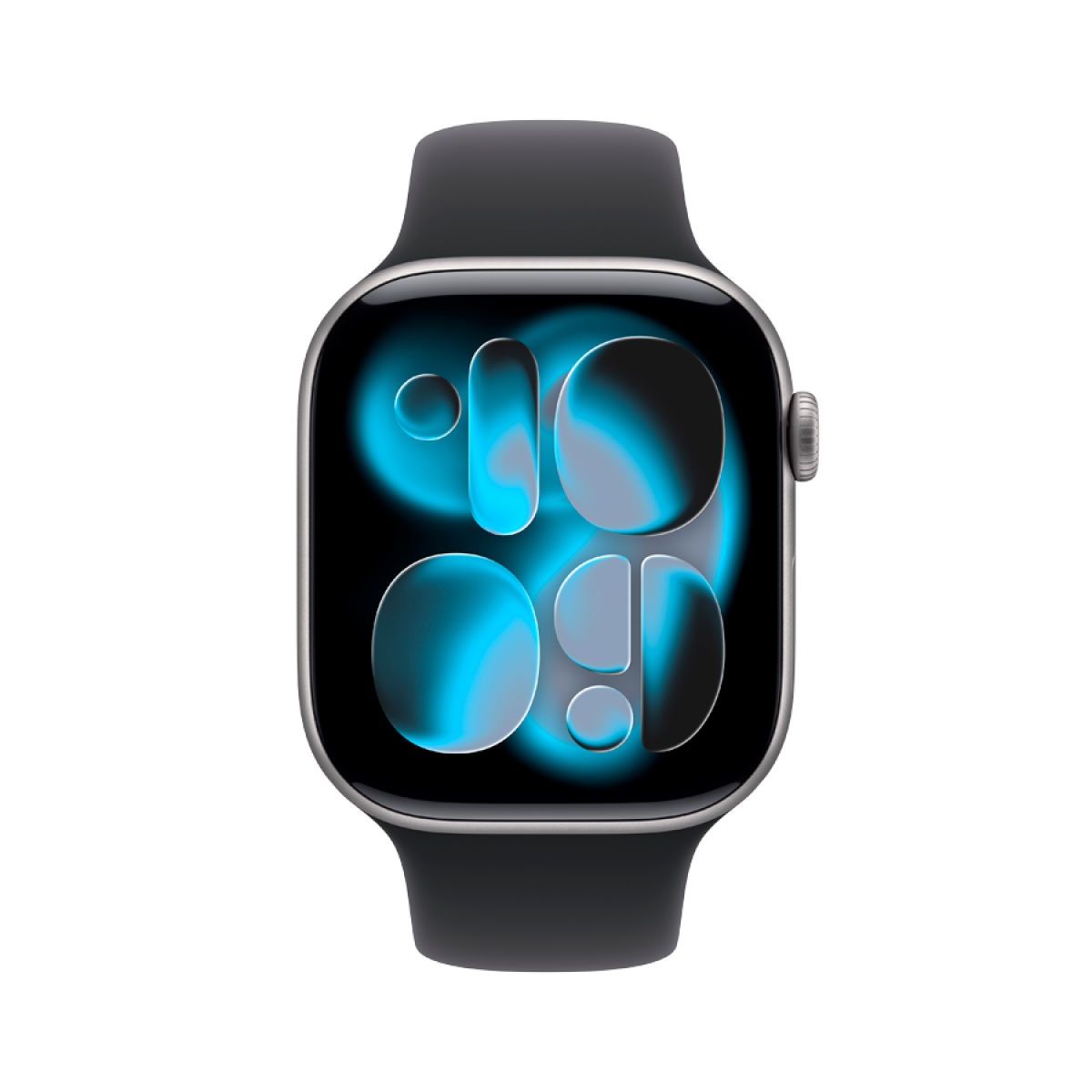 Apple Watch Series 11 GPS 46mm Space Grey Aluminium Case with Black Sport Band - S/M,Model A3333