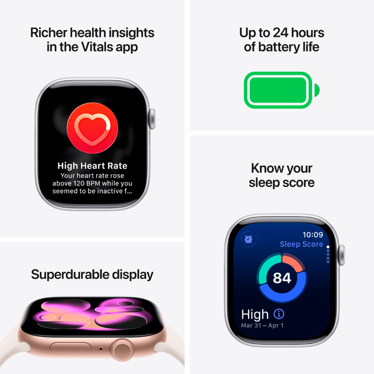Apple Watch Series 11 GPS 46mm Space Grey Aluminium Case with Black Sport Band - M/L,Model A3333