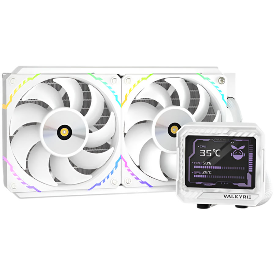 VALKYRIE V240 LCD White chłodzenie wodne AIO CPU Biały-1
