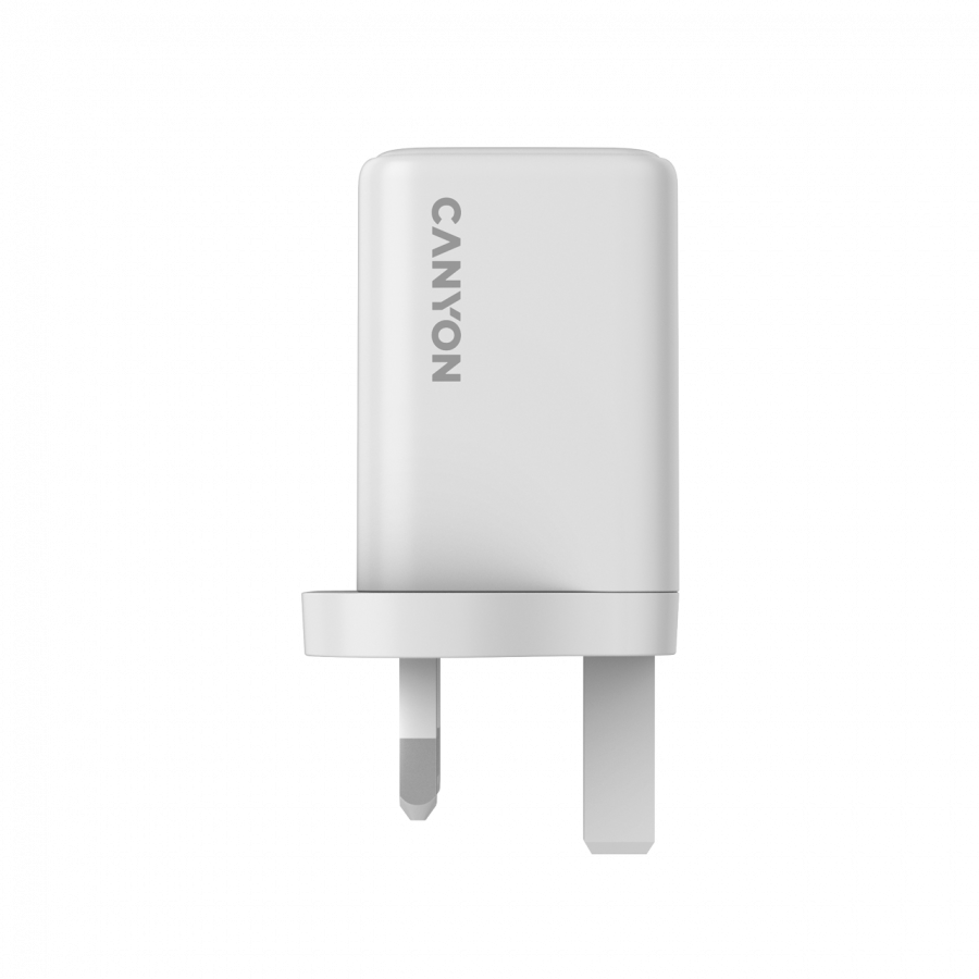 CANYON Ładowarka sieciowa CU45AC GaN 45W 2xPD UK Biała