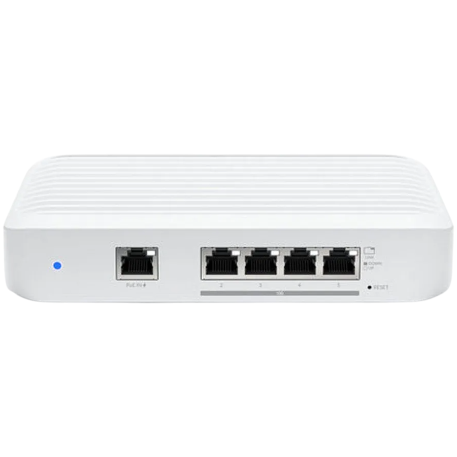 Layer 2 switch with (4) 10GbE RJ45 ports and (1) GbE, 802.3at PoE+ RJ45 input.The Switch Flex XG (USW Flex XG) is a fully managed, mult-gigabit, Layer 2 switch with (4) 10GbE RJ45 ports and (1) GbE PoE input. The USW Flex XG sports slim, compact ho-1