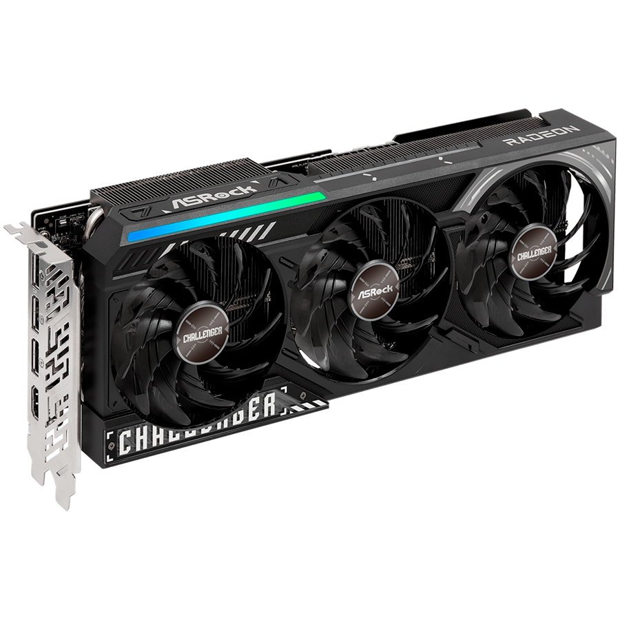 ASROCK AMD Radeon RX 9070 XT Challenger 16GB GDDR6 256-bit HDMI 3x DP-3