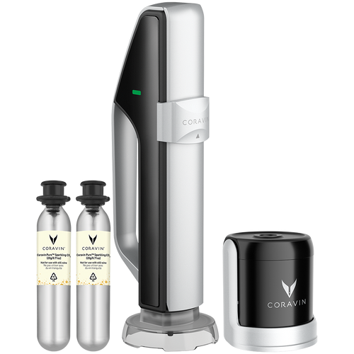 CORAVIN Sparkling, System do przechowywania wina - czarny/srebrny