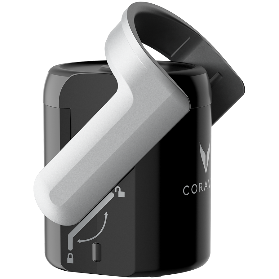 CORAVIN Sparkling, System do przechowywania wina - czarny/srebrny
