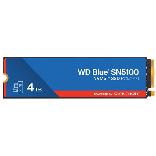SSD WD Blue SN5100 (M.2, 4TB, PCIE GEN 4x4 NVMe)