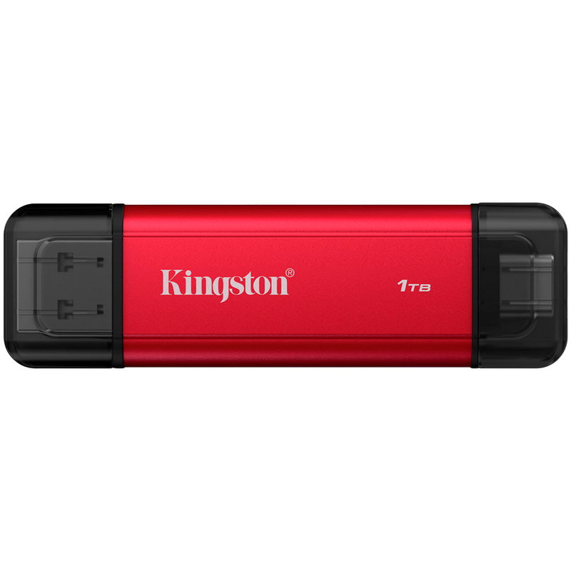 Kingston 1TB Dual USB-A/C Portable SSD, Up to 1050MB/s USB 3.2 Gen 2-1