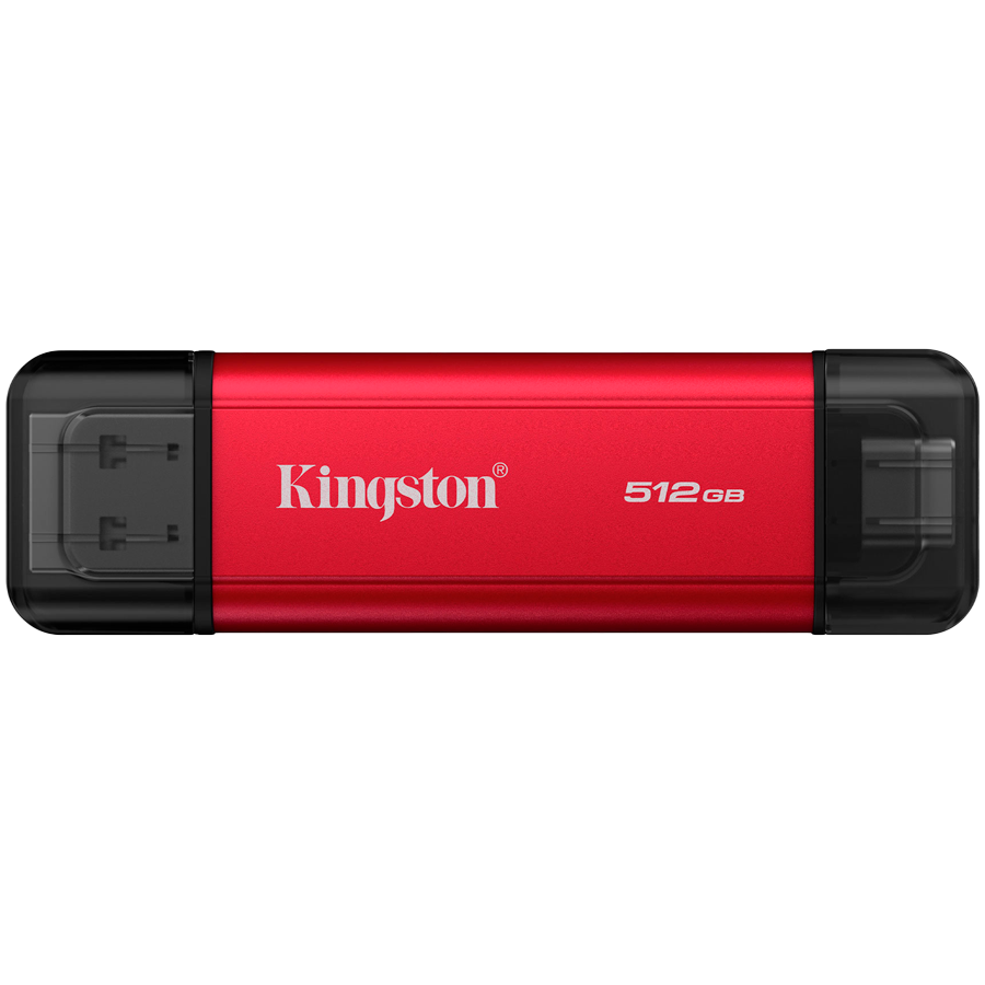 Kingston 512GB Dual USB-A/C Portable SSD, Up to 1050MB/s USB 3.2 Gen 2-1