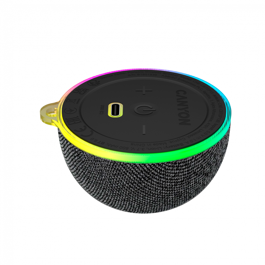 CANYON Magnetic BT speaker OnMove 13 5W Black-3