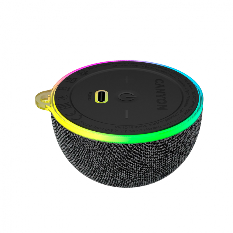CANYON Magnetic BT speaker OnMove 13 5W Black-3