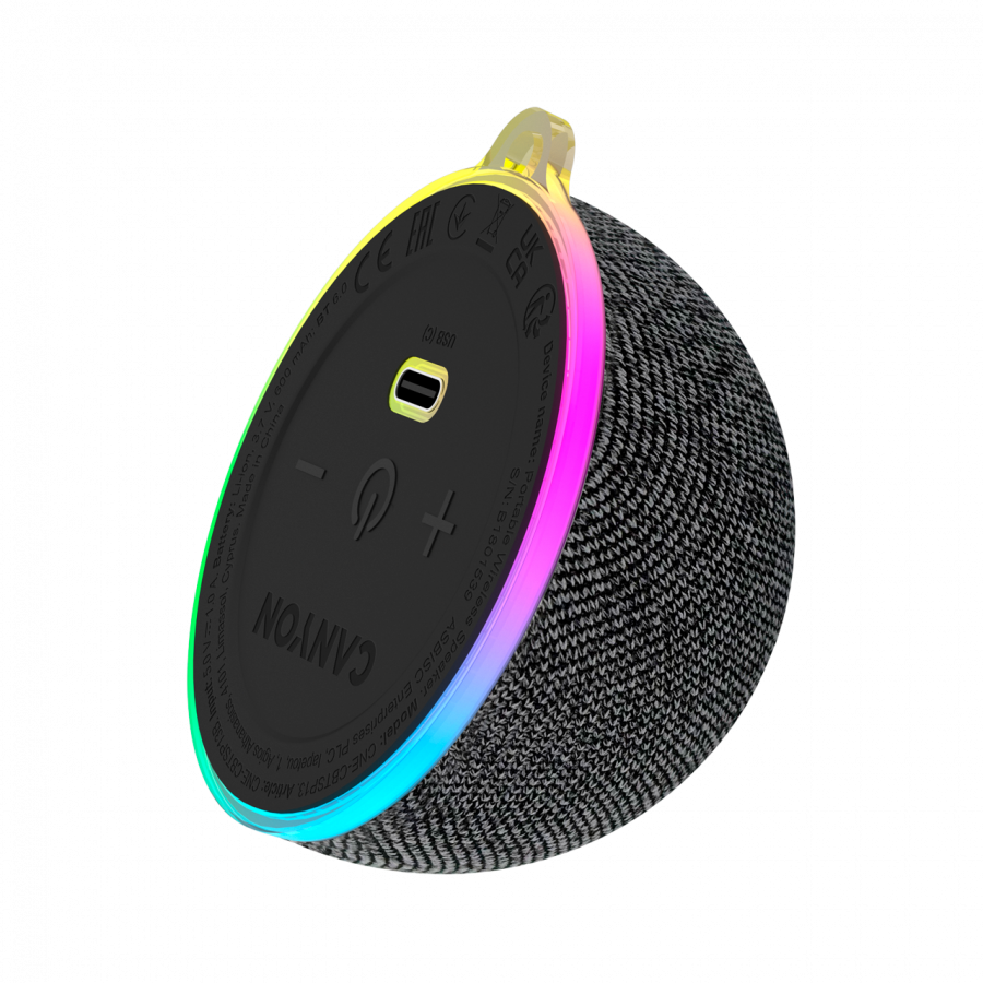 CANYON Magnetic BT speaker OnMove 13 5W Black-2