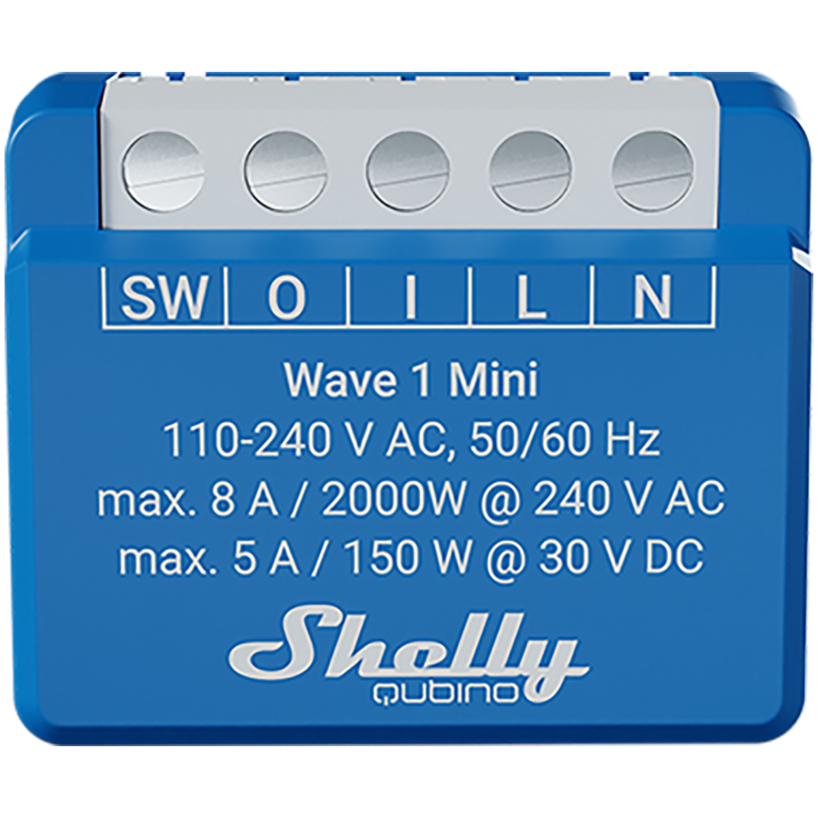SHELLY Wave 1 Mini 1-kanałowy moduł ze stykiem bezpotencjałowym-1