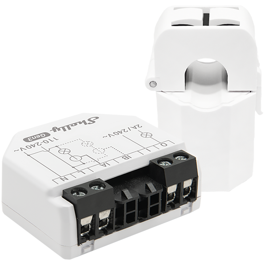 SHELLY EM Gen3 1x50A CT moduł pomiaru energii w zestawie