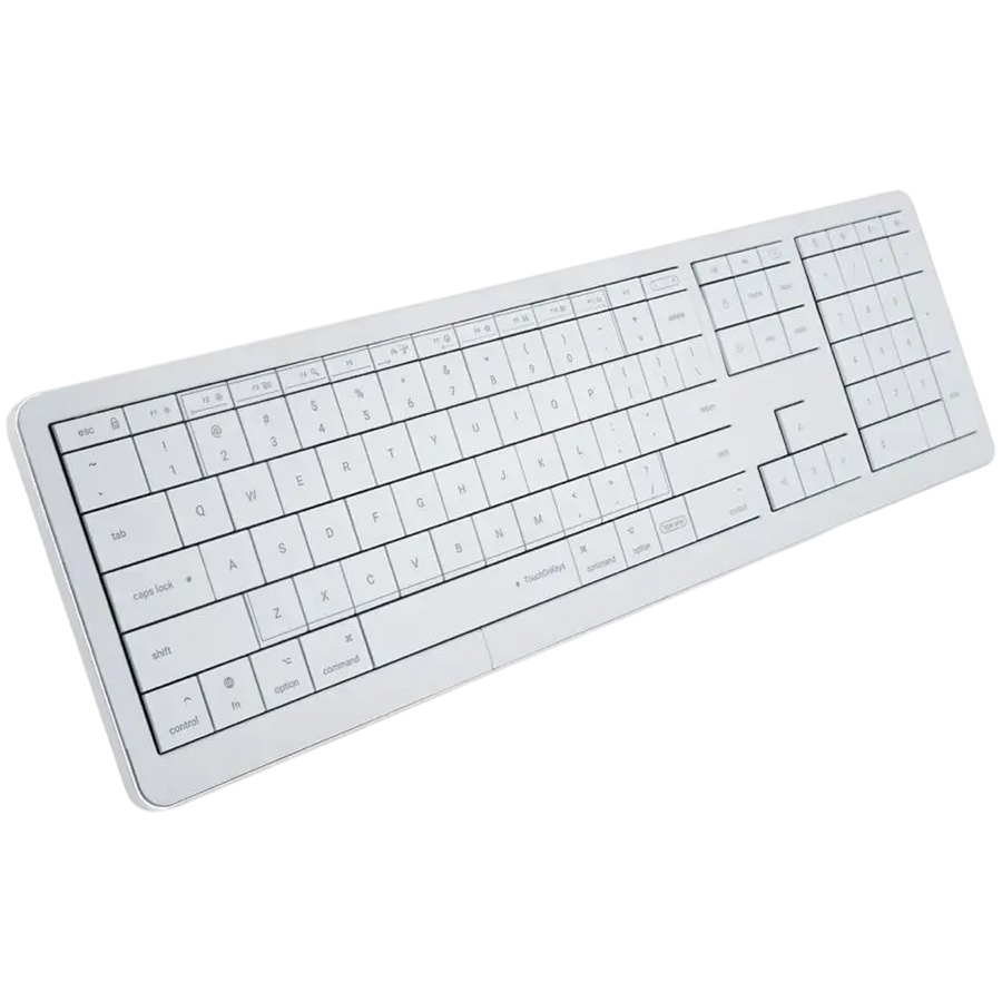 CLVX 1 Klawiatura bezprzewodowa, dotykowa, RGB, układ Mac, MacBook, iMac, iPad, Apple TV, kompatybilna także Windows/Linux-1