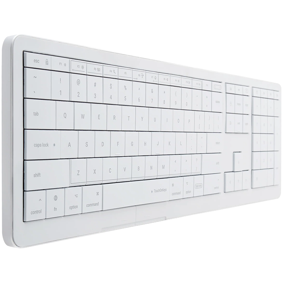 CLVX 1 Klawiatura bezprzewodowa, dotykowa, RGB, układ Mac, MacBook, iMac, iPad, Apple TV, kompatybilna także Windows/Linux-2