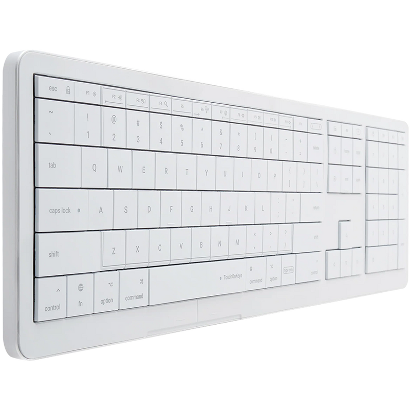 CLVX 1 Klawiatura bezprzewodowa, dotykowa, RGB, układ Mac, MacBook, iMac, iPad, Apple TV, kompatybilna także Windows/Linux-2