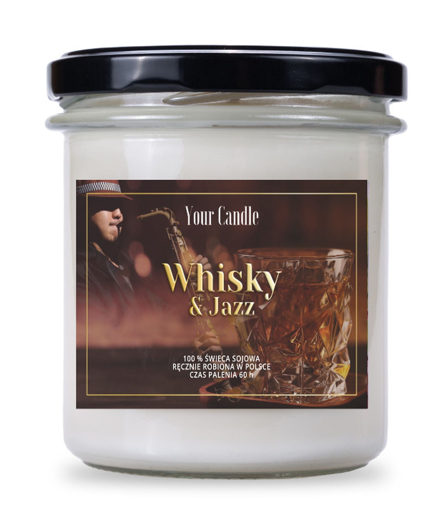 Your Candle Świeca zapachowa sojowa Whisky&amp;Jazz-300ml-1