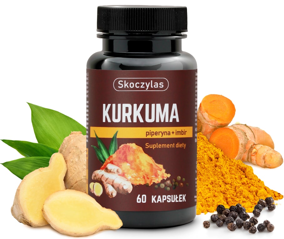 KURKUMA piperyna, imbir, resweratrol i kwercetyna