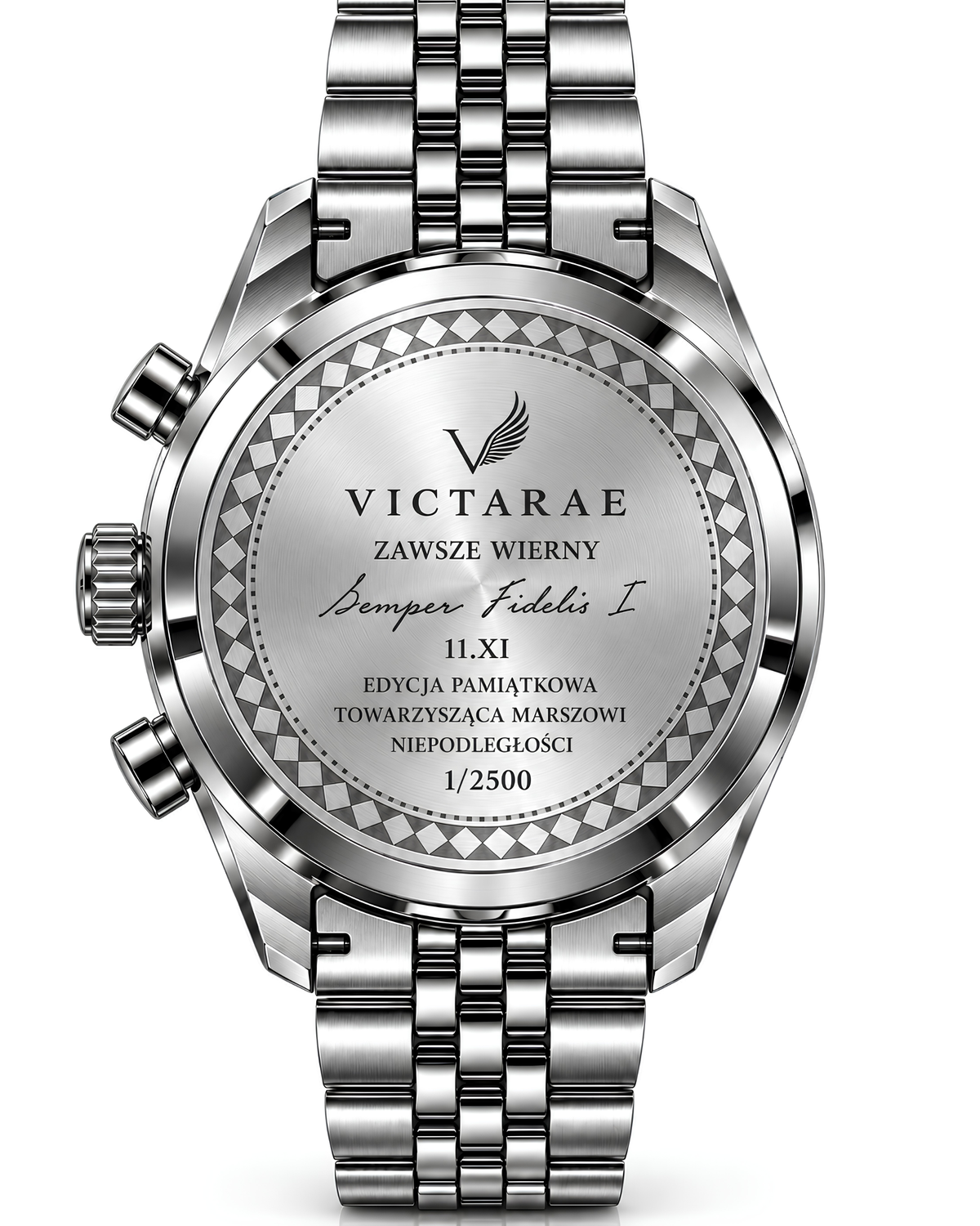 Zegarek Victarae Semper Fidelis - Men Silver (srebrna tarcza)