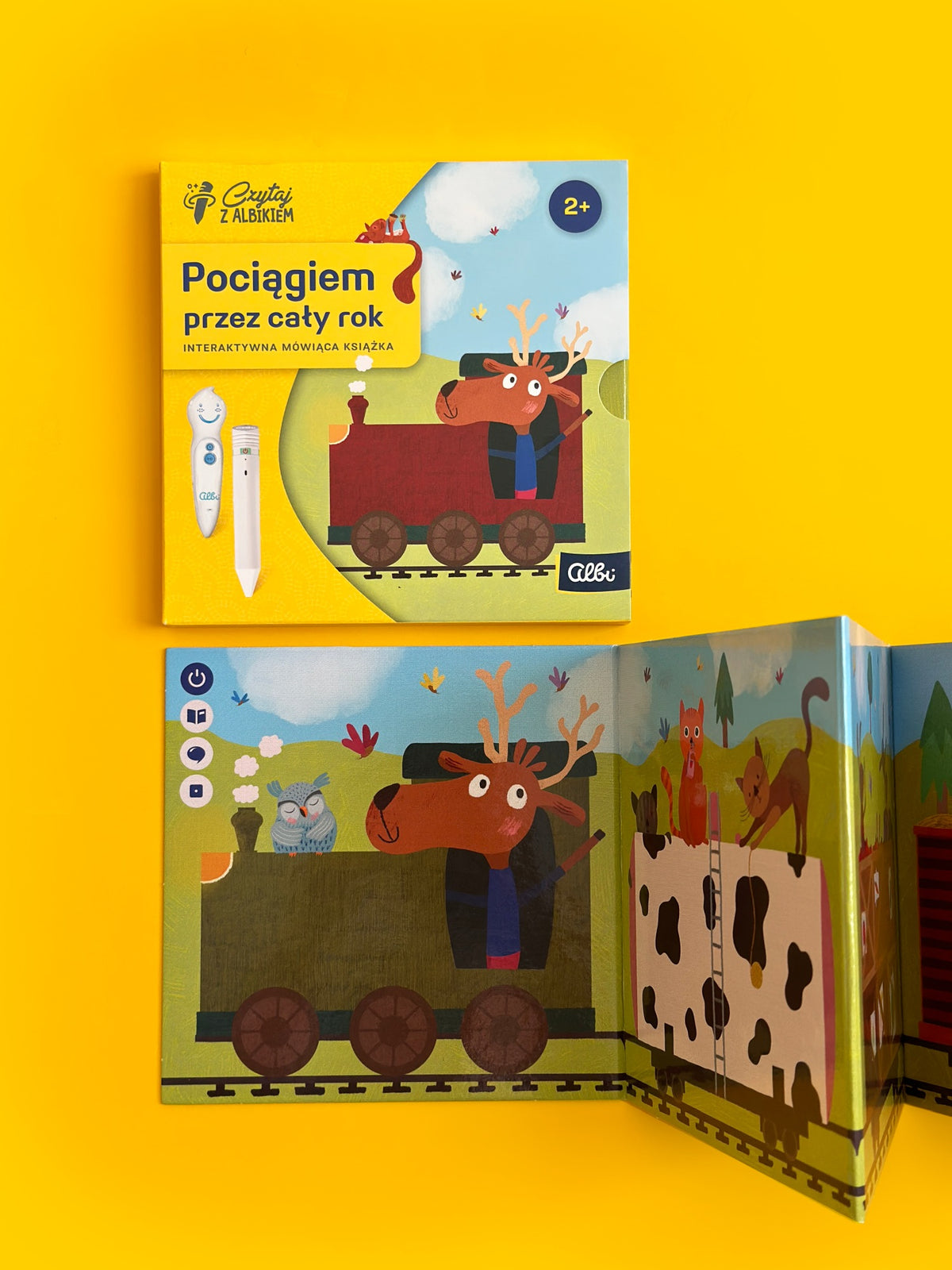 Miniksiążka Pociągiem przez cały rok Albi