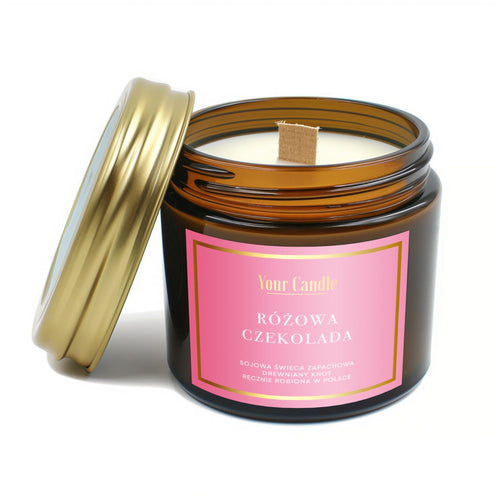 Your Candle Świeca zapachowa sojowa Różowa Czekolada-120ml