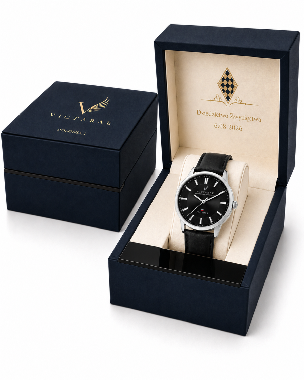 ZEGAREK POLONIA I VITRIX - MEN SILVER (ELEGANCKI PASEK)