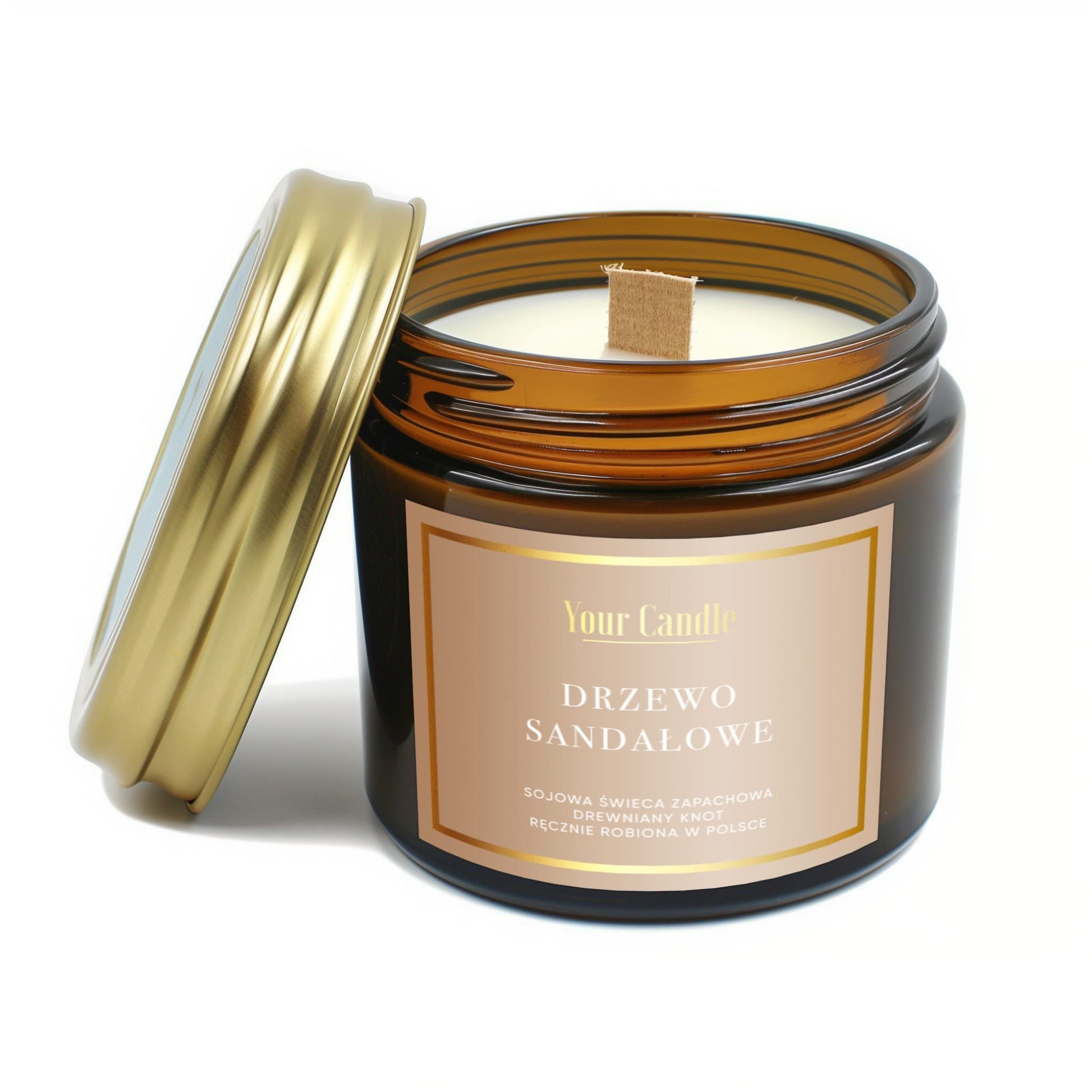 Your Candle Świeca zapachowa sojowa Drzewo Sandałowe-120ml-1