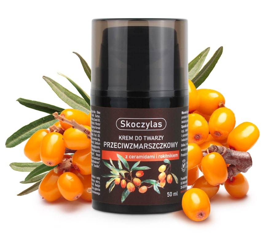 KREM do twarzy PRZECIWZMARSZCZKOWY z ceramidami i rokitnikiem