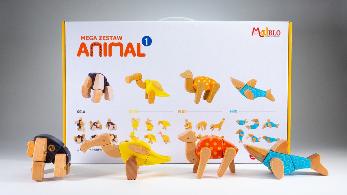 MalBlo Eco Mega zestaw ANIMAL1