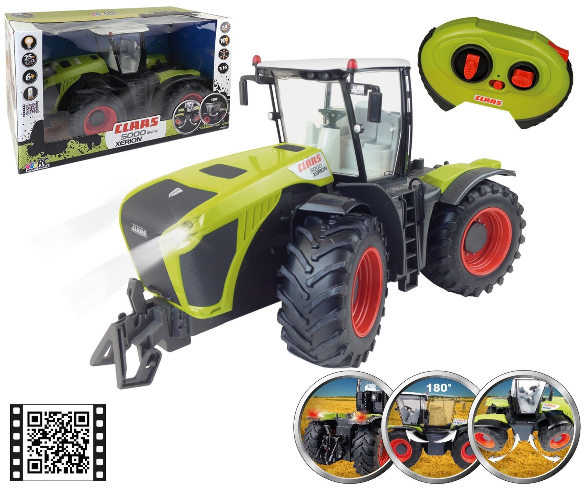 Traktor RC Claas Xerion 5000 z obracaną kabiną